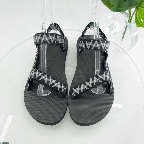 Teva Mens Original Universal Sandal Size 13 Black Gray Nylon Adjustable - Picture 3 of 16